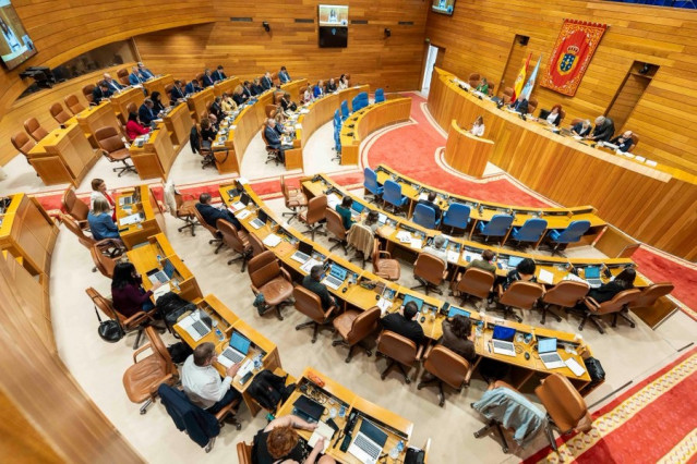 Archivo - Pleno del Parlamento de Galicia