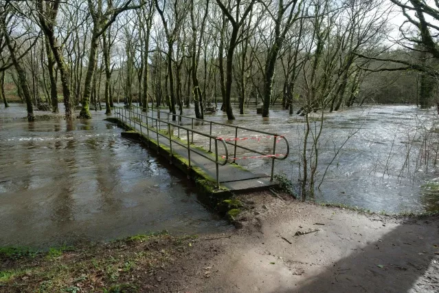 Riesgo de inundaciones en Pontevedra y Oroso por las crecidas del Lérez y del Tambre