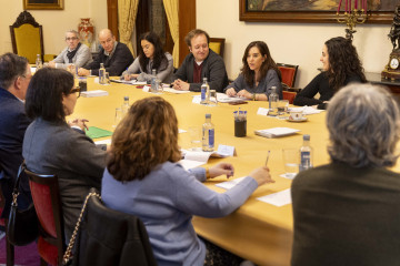 Celebración de la Junta de Gobierno en el Ayuntamiento de A Coruña