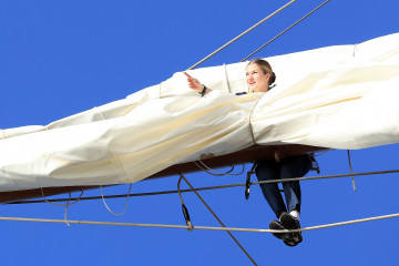 La Princesa Leonor a bordo del buque escuela 'Juan Sebastián Elcano'