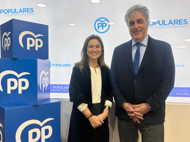 La senadora del PPdeG Pepa Pardo y el diputado Pedro Puy