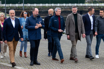 El presidente de la Xunta, Alfonso Rueda, en la inauguración del nuevo centro de recepción a 