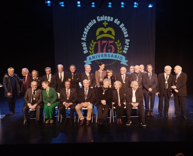 Acto de ingreso como académico de honor en la Real Academia de Belas Artes de Francisco Javier Expósito