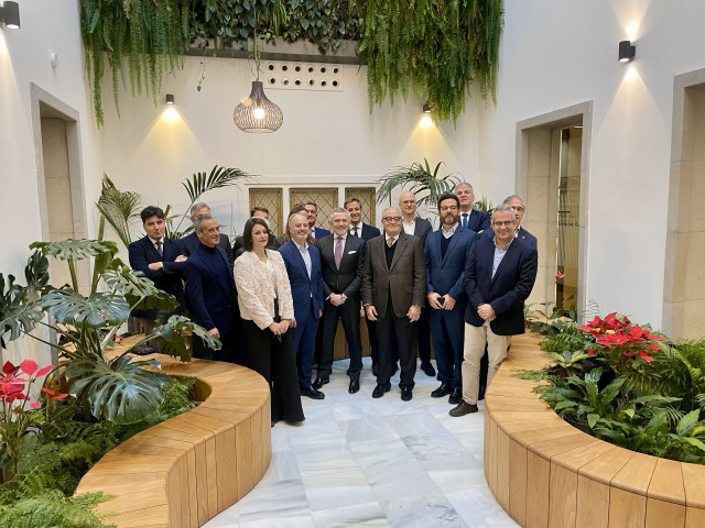 Almuerzo organizado por Foro Económico de Galicia en Vigo, con el presidente de Volskwagen Group España, Francisco Pérez Botello, como invitado.