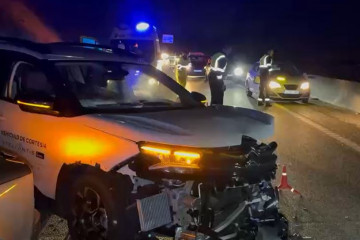 Accidente en AP9 en una imagen de la CRTVG