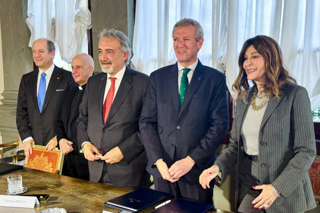 Rueda firma con la región de Lazio un acuerdo para la promoción conjunta del Camino de Santiago y la Vía Francígena.