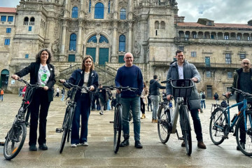 Presentacion del congreso sobre bicicleta en Santiago