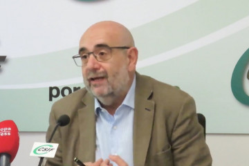 Archivo - Miguel Borra, presidente de la Central Sindical Independiente de Funcionarios (CSIF) durante la rueda de prensa celebrada este lunes 17 de junio de 2024.