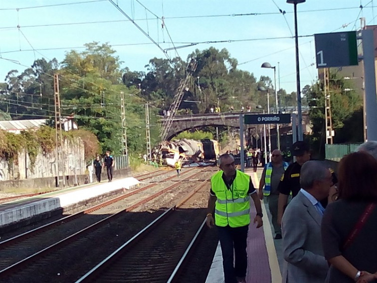 Concentración no Porriño para pedir o soterramento das vías do tren