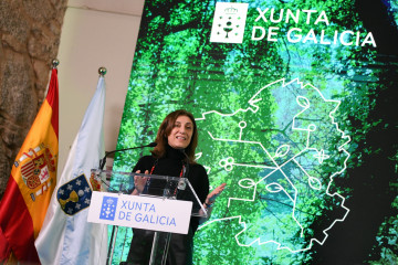 La conselleira de Medio Ambiente e Cambio Climático, Ángeles Vázquez, clausura el acto de presentación de la Estratexia de Infraestrutura Verde