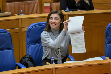 La conselleira de Medio Ambiente, Ángeles Vázquez, en el Parlamento