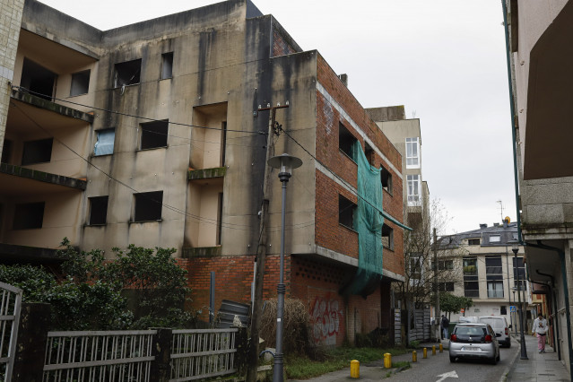 El edificio registrado este jueves.