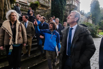 El presidente de la Xunta, Alfonso Rueda, visita el Pazo de Lourizán