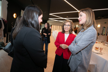 La conselleira de Política Social e Igualdade, Fabiola García, en un acto de la asociación Executivas de Galicia