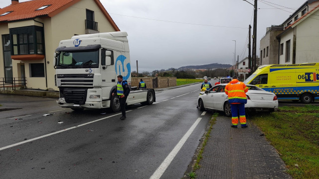 Accidente en Ribeira (A Courña)