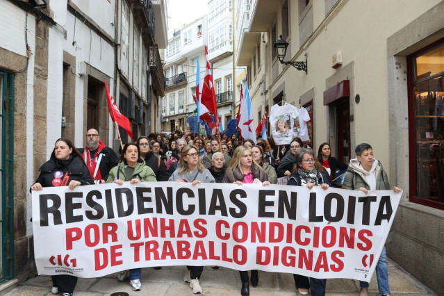 Movilización de trabajadoras de residencias privadas