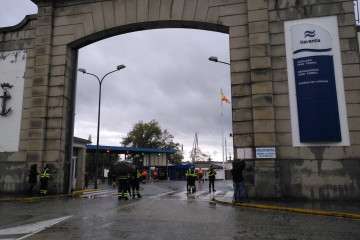 Archivo - Integrantes del Comité de Navantia y de la industria auxiliar en Ferrol.