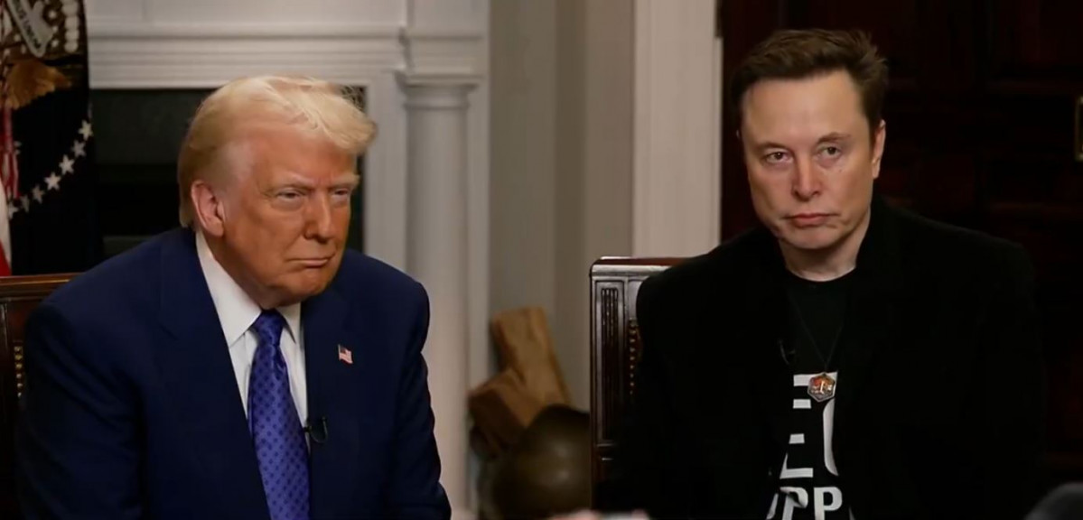 Trump y Musk en una entrevista esta noche en Fox News