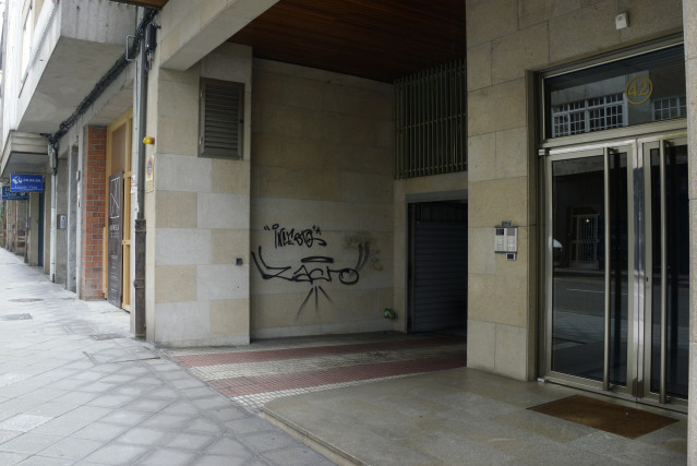 Zonas registradas por la Guardia Civil, a 18 de febrero de 2025, en Ourense, Galicia (España). La Guardia Civil ha desplegado en la mañana de este martes un amplio dispositivo en el centro de la ciudad de Ourense, en el marco de una operación en la que ha