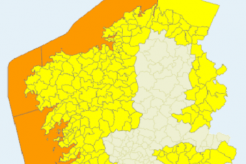 Alertas de Meteogalicia para el viernes