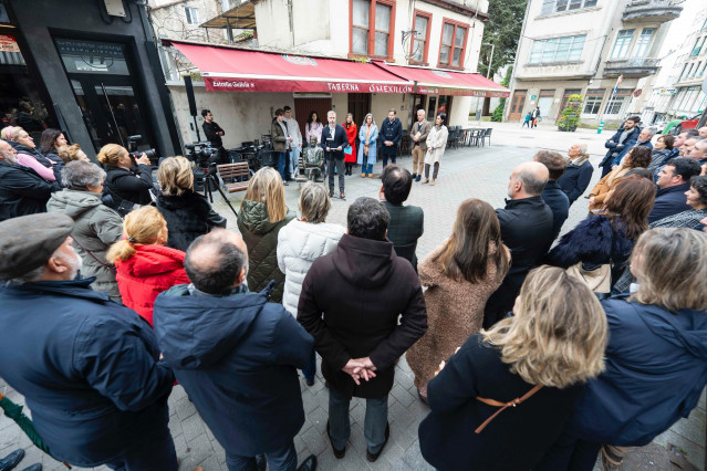 Acto en homenaje a Alfredo Brañas organizado por la Fundación en Carballo (A Coruña)