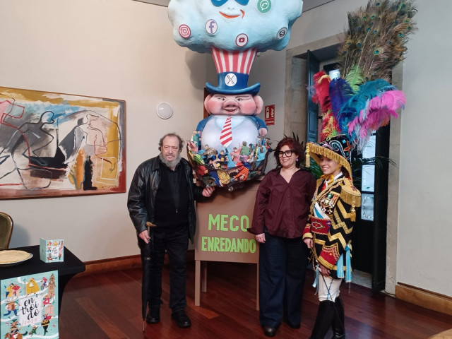 Presentación del 'Meco' del Carnaval compostelano 2025