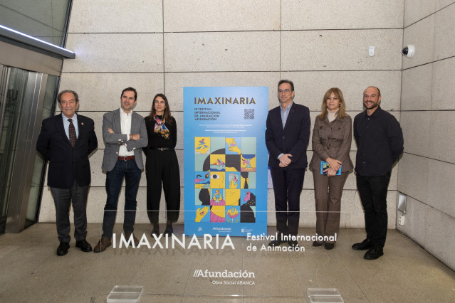 Presentación de la tercera edición del festival 'Imaxinaria', en la sede de Afundación, en A Coruña