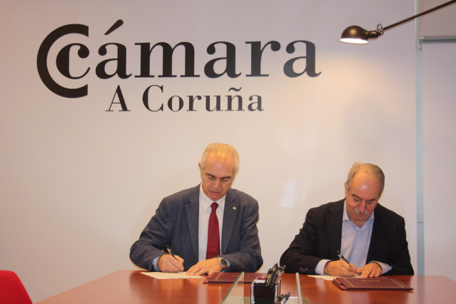 Abanca y la Cámara de A Coruña renuevan su colaboración para ayudar a emprendedores, empresas y autónomos