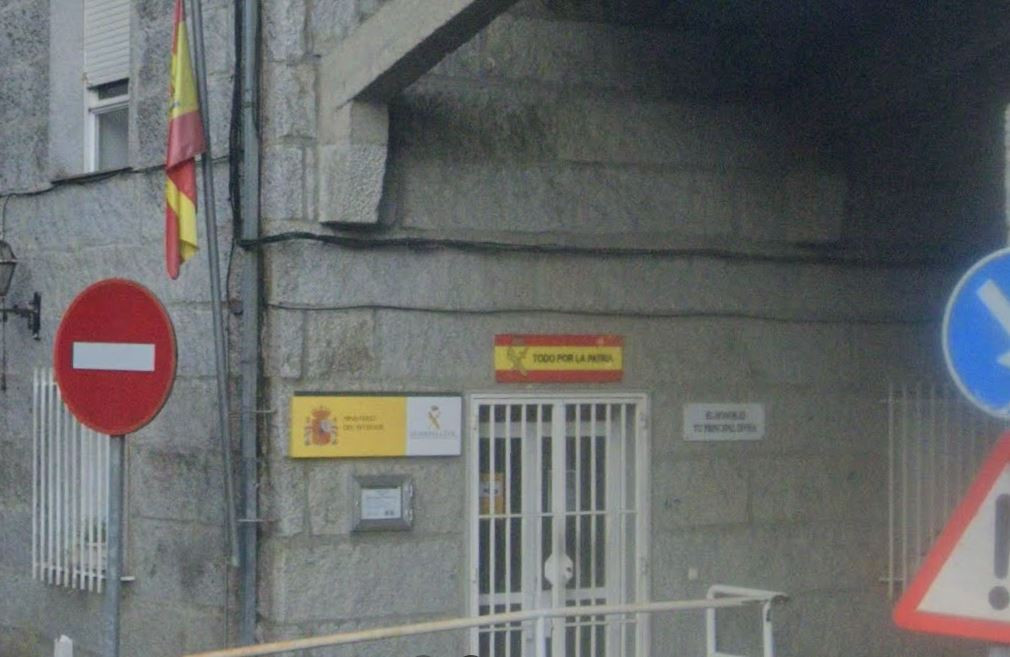 Puesto de la Guardia Civil en Padrenda, Ourense, en una imagen de Google Maps