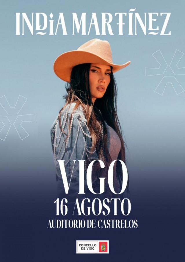 India Martínez actuará el 16 de agosto en el auditorio de Castrelos de Vigo.