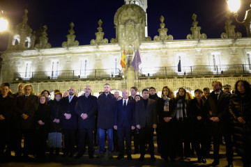 En la el Ayuntamiento, mesa de condolencias y minuto de silencio tras el repentino fallecimiento esta mañana de la alcaldesa de Lugo, Paula Alvarellos.