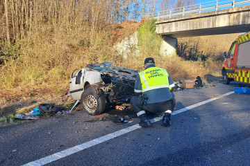 Accidente en Pantón (Lugo)