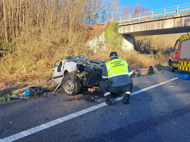 Accidente en Pantón (Lugo)