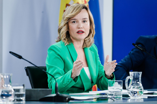 La ministra de Educación, FP y Deportes y portavoz el Gobierno, Pilar Alegría,