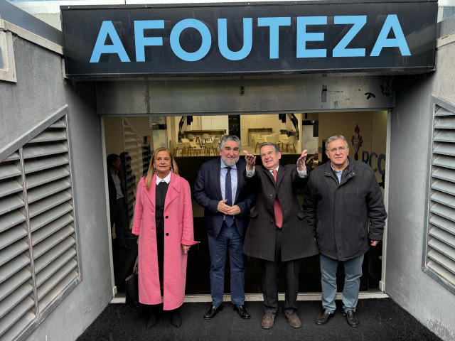 Visita del presidente del CSD, José Manuel Rodríguez Uribes, al estadio municipal Abanca Balaídos de Vigo, a 5 de marzo de 2025