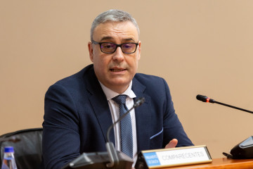 El gerente del Sergas, José Ramón Parada, en el Parlamento.