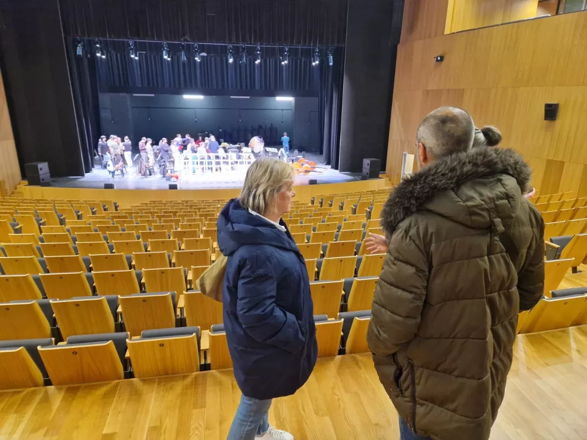 Paula Alvarellos en el nuevo auditorio