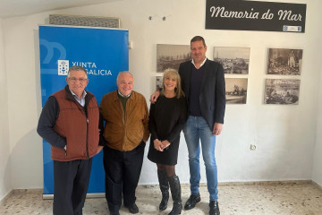 El conselleiro de Cultura, Lingua y Xuventude, José López Campos, durante la presentación este viernes del proyecto fotgráfico 'Memorias do mar de Galicia' en El Puerto de Santamaría (Cádiz)