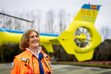 Archivo - Hospital Provincial de Conxo (Santiago),  07/03/25. Entrevista a Charo Rúa, médica do helicóptero medicalizado do 061 de Santiago de Compostela.     Fotos: Agostiño Iglesias