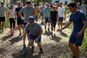 Imagen de plogging creada con la IA Grok