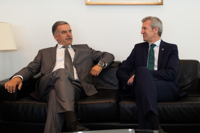 El presidente de la Xunta de Galicia, Alfonso Rueda, se reúne con el presidente de Uruguay, Yamadú Orsi