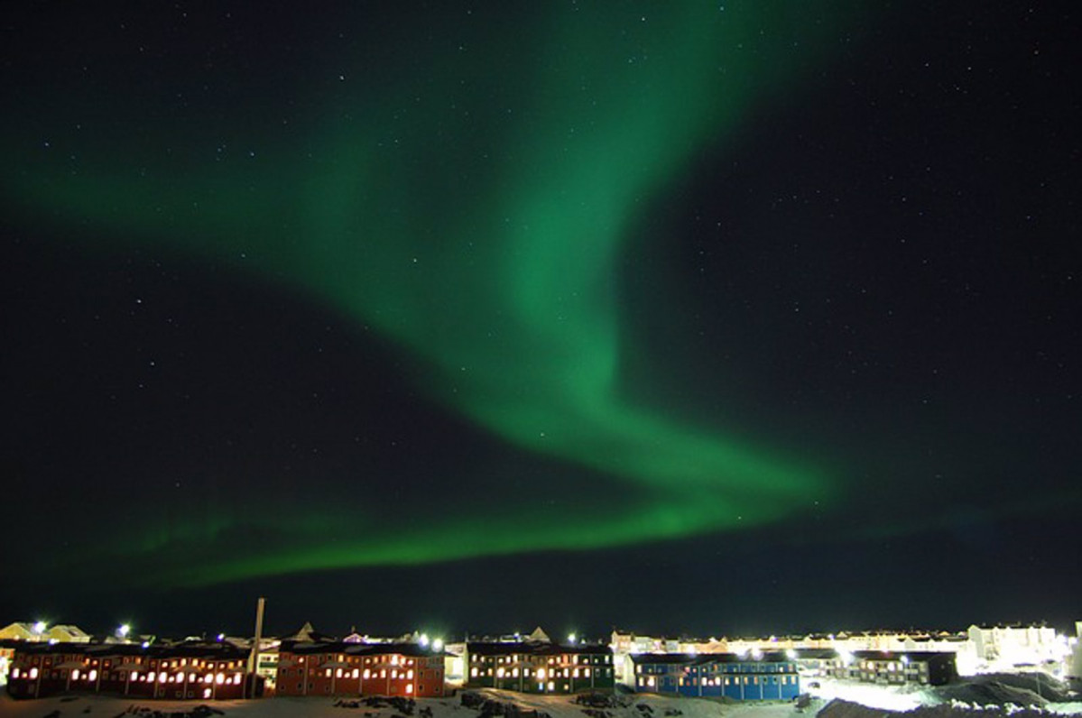 Aurora boreal groenlandia