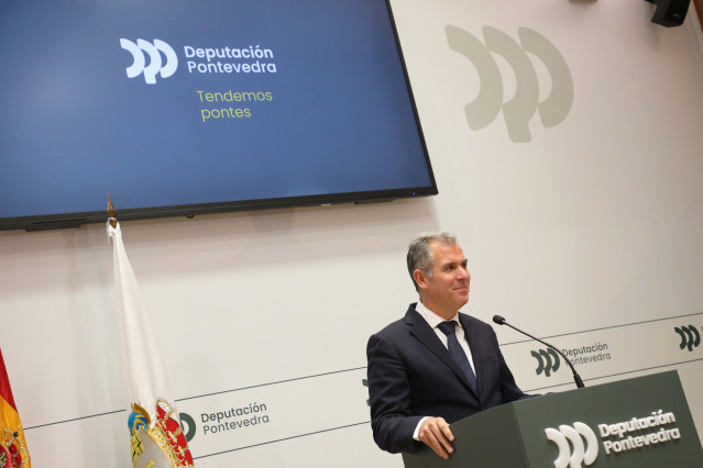 Rueda de prensa del vicepresidente de la Diputación de Pontevedra, Rafa Domínguez.