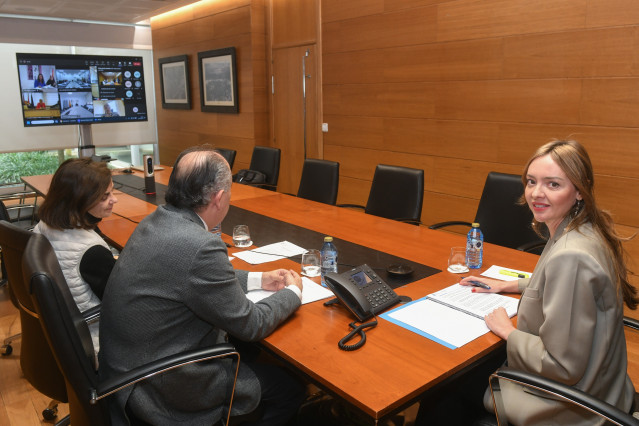 La conselleira de Política Social e Igualdade, Fabiola García, participa por videoconferencia en la Conferencia sectorial de Inmigración