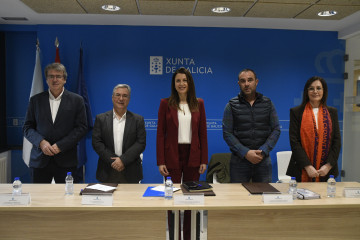 Firma del convenio de Medio Rural con regantes de Nova Limia