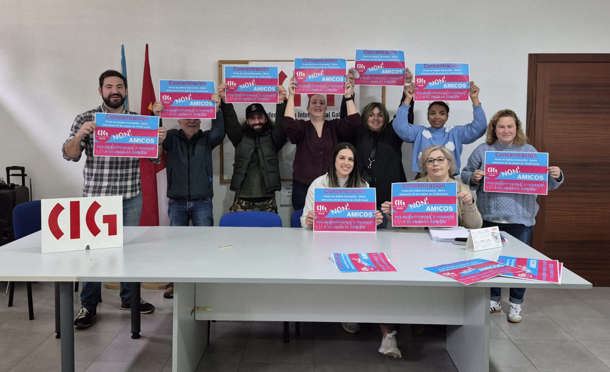 Rueda de prensa de la CIG hoy en Boiro