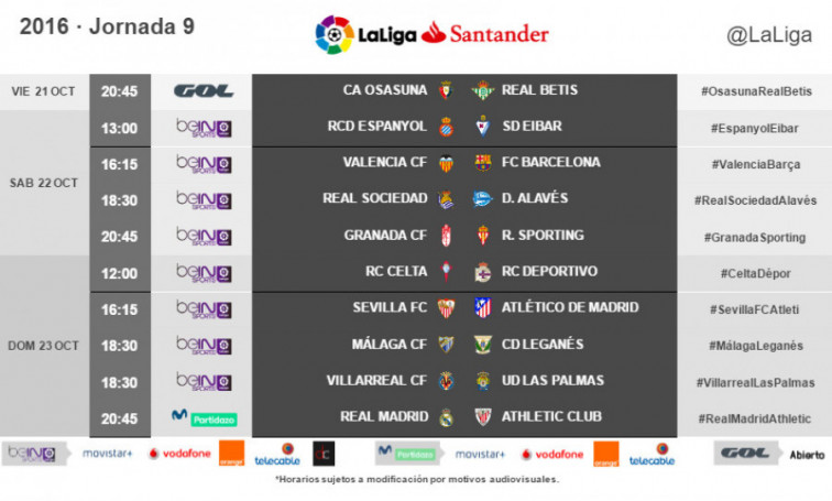 O derbi galego, o próximo 23 de outubro ás 12:00h en Balaídos