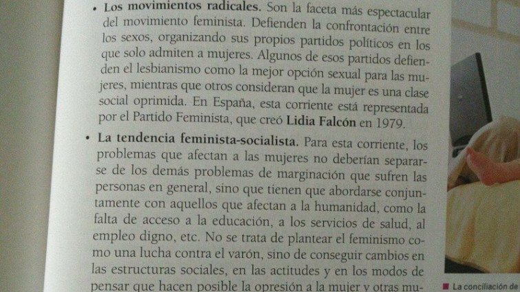 ​Piden la retirada de un libro de 4º de ESO por su definición del feminismo