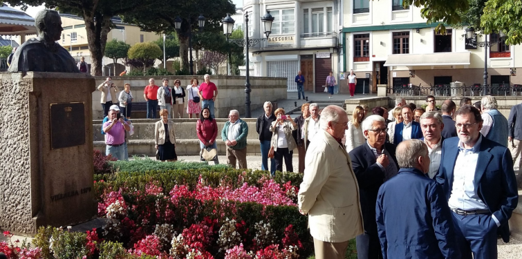 ​Atribuyen a radicales vascos un nuevo ataque al busto de Fraga en Vilalba