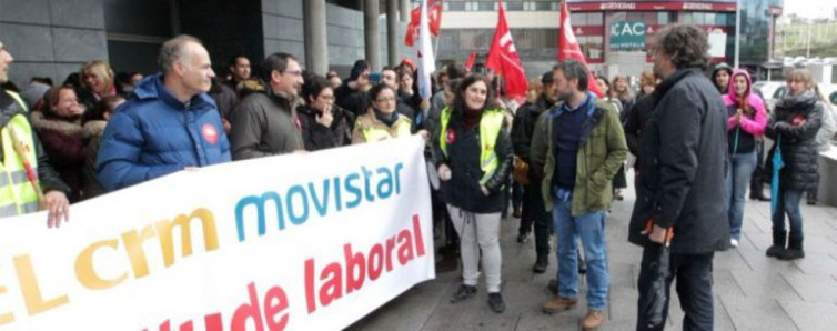 Xornada de mobilizacións na Coruña contra o ERE de Extel